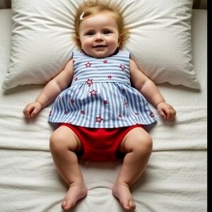 NWT Girls' Star Top & Eyelet Bottom Set